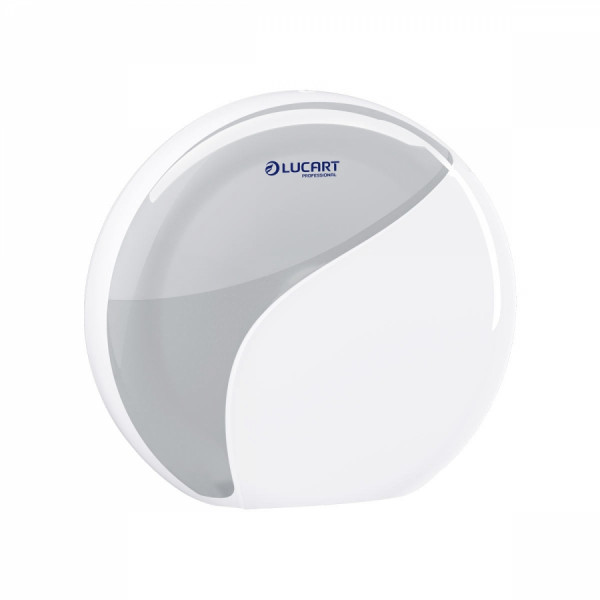 LUCART IDENTITY Maxi Jumbo-Toilettenpapierspender Ø 300mm weiß/transparent