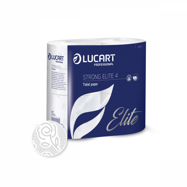 LUCART STRONG ELITE 4 Toilettenpapier, 4-lg., 140 Blatt, 56 Rll.