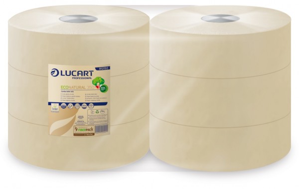 LUCART ECO NATURAL 350 Jumbo-Toilettenpapier 2-lg., 6 Rll.