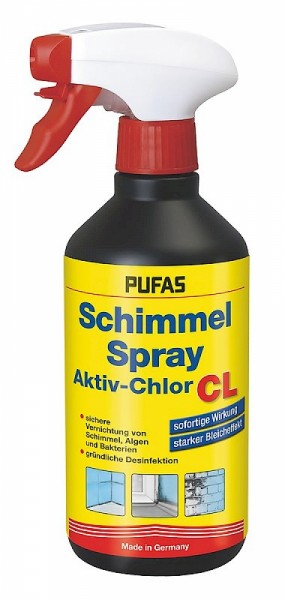 PUFAS Schimmel-Spray Aktiv-Chlor CL 500ml Sprühflasche
