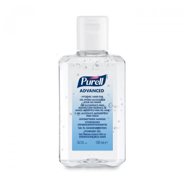 PURELL® Advanced Hygienisches Händedesinfektionsmittel, 100ml Flip Top Flasche (Kittelflasche)