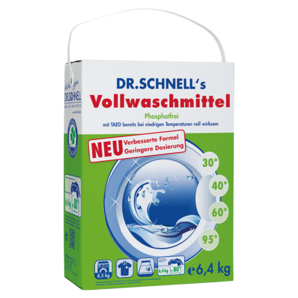 Dr. Schnell Dr.Schnell'S Vollwaschmittel 6,4 Kg 6.4kg Tragebox