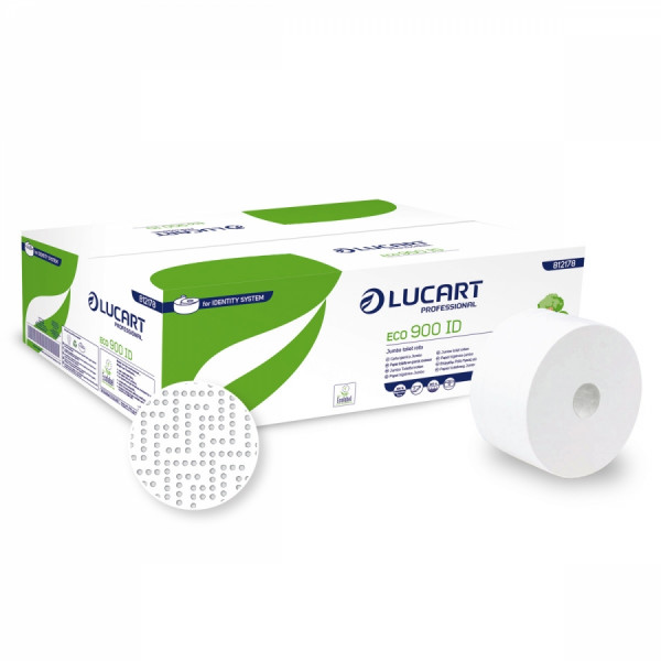 LUCART ECO 900 ID System WC-Papier 2-lg., 12 Rll.