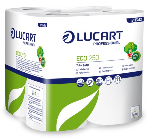 Lucart ECO 250 Toilettenpapier 2-lagig