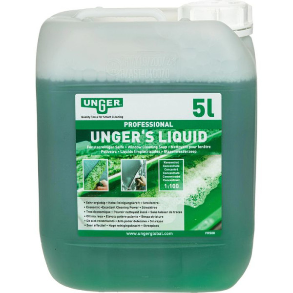 UNGER Unger's Liquid Fensterreinigungsseife 5L Kanister
