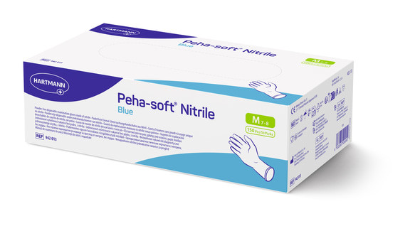 HARTMANN Peha-soft nitrile blue Nitril Einweghandschuhe Gr. -L- (100er Box)-Copy