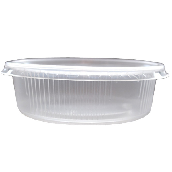 Verpackungsbecher (rund) 125ml inkl. Deckel transparent