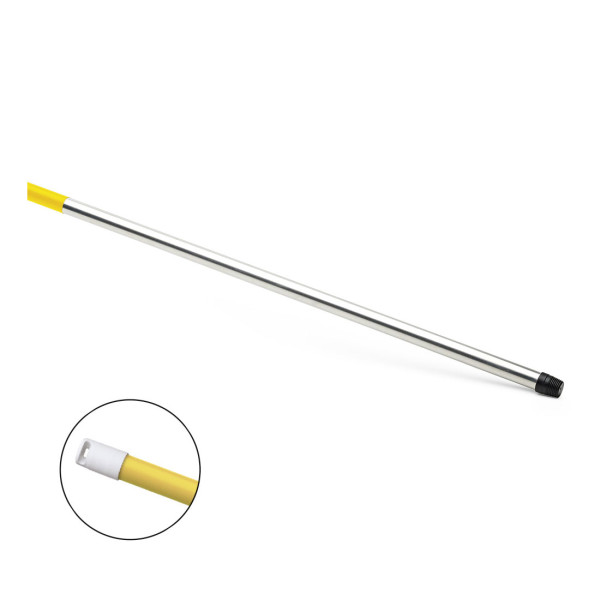 NÖLLE HACCP Aluminium-Stiel 140 cm (gelbe Kappe) DE-Gewinde