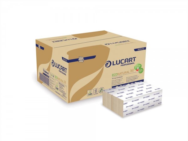 LUCART ECO NATURAL M Falthandtücher, 22,5x32, 2-lagig, 1.875 Blatt