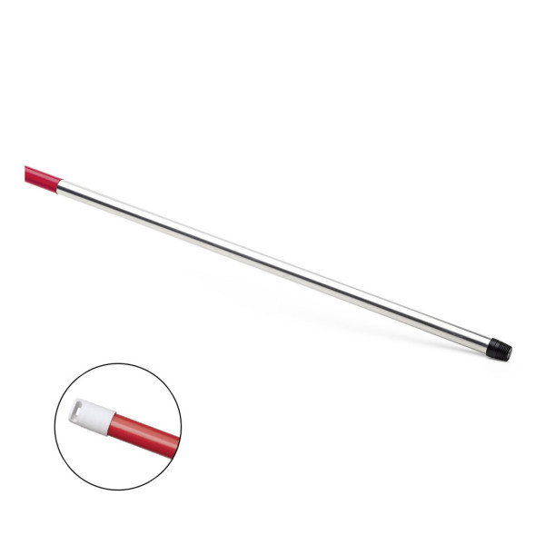 NÖLLE HACCP Aluminium-Stiel 140 cm (rote Kappe) DE-Gewinde