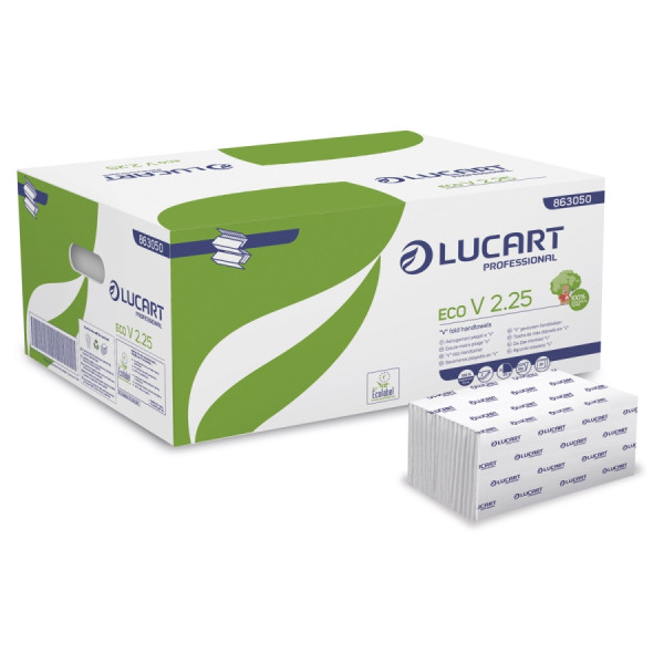 LUCART Eco V 2.25 - "V-Falz"-Falthandtücher