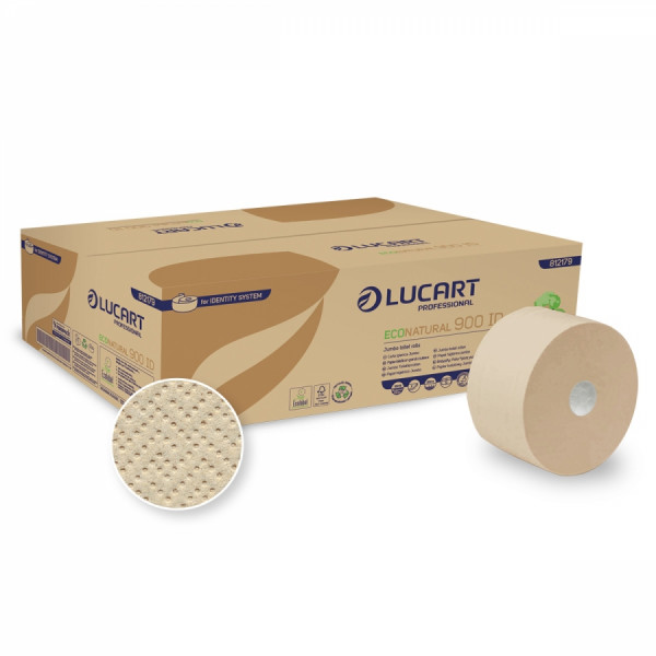 LUCART ECO NATURAL 900 ID System WC-Papier 2-lg., 12 Rll.