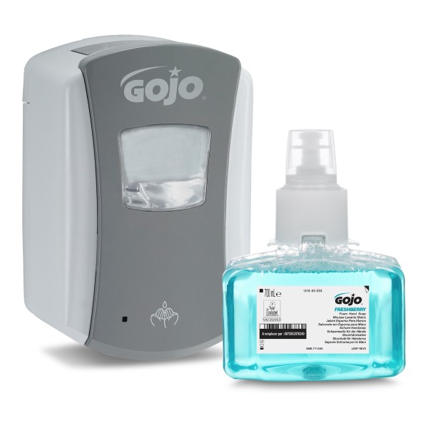 GOJO® LTX-7™ Starter Kit Berührungsloser Schaumseifenspender 700ml grau/weiß