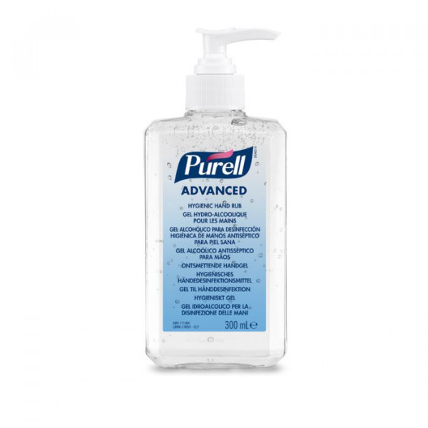 PURELL® Advanced Hygienisches Händedesinfektionsmittel, 300ml eckige Pumpflasche