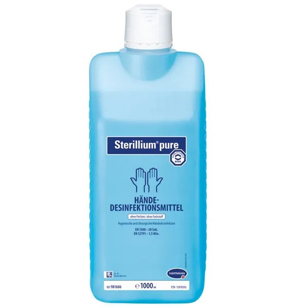 Hartmann Sterillium classic pure Händedesinfektion, parfümfrei 1000ml Liter Euroflasche