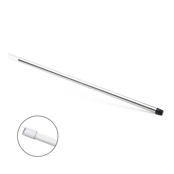 NÖLLE HACCP Aluminium-Stiel 140 cm (weiße Kappe) DE-Gewinde