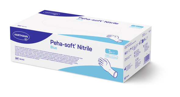 HARTMANN Peha-soft nitrile blue Nitril Einweghandschuhe Gr. -S- (100er Box)