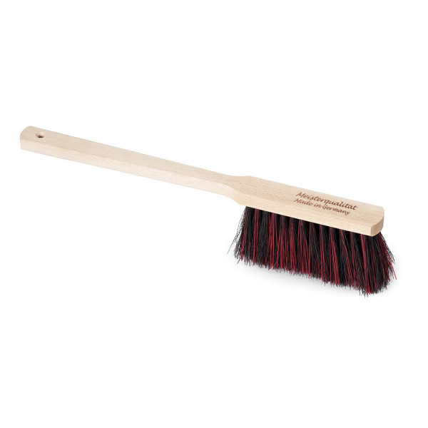 NÖLLE Handbesen Langstiel Holz, 45 cm, Arenga/Elaston, Meisterqualität (dichte Besteckung)