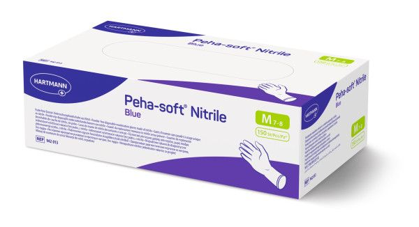 HARTMANN Peha-soft® nitrile blue Nitril-Einweghandschuhe Gr. S (150er Box)