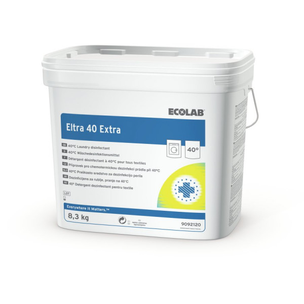ECOLAB® Eltra 40 Extra Desinfektionswaschmittel (Pulver) 8,3kg Trommel