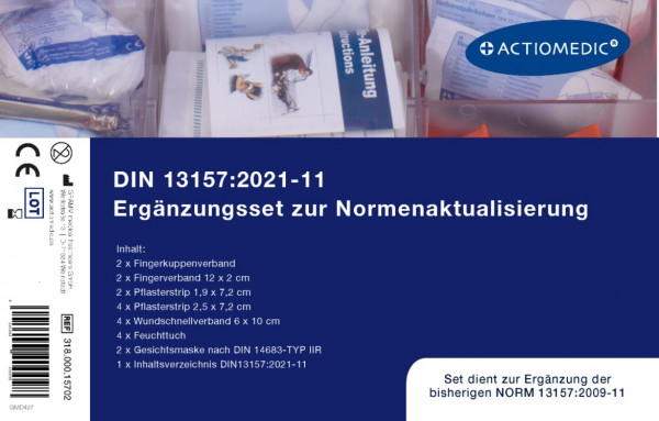 Ergänzungs-Set für Normenaktualisierung - DIN 13 157:2021-11