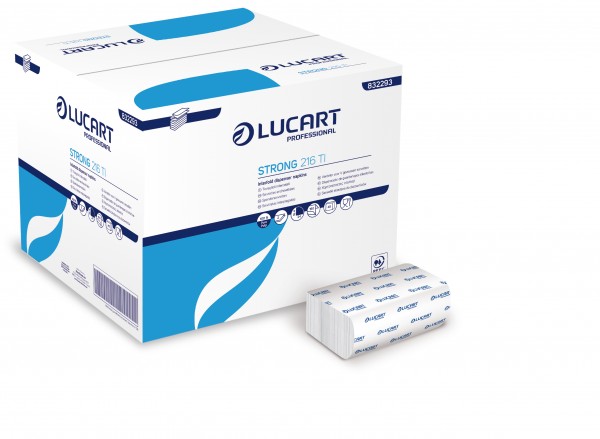 LUCART STRONG 216 TI System-Spenderservietten, 16x24, 2-lg., 6.000 Stück