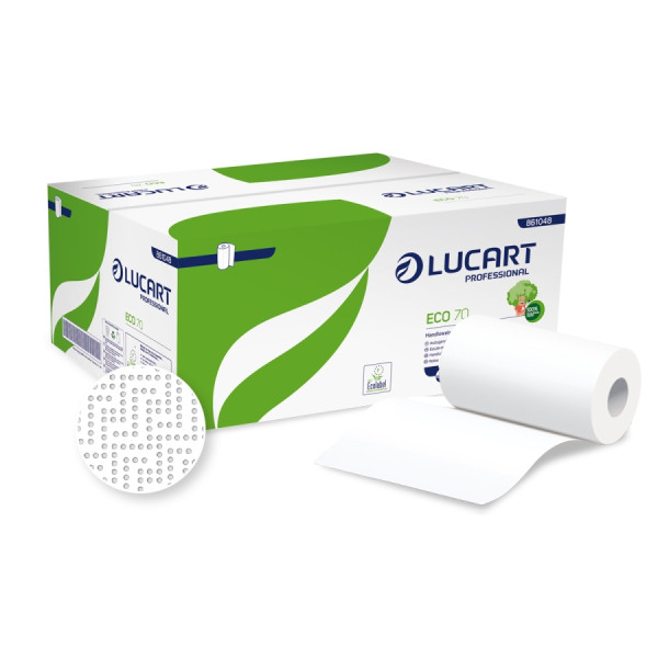 LUCART Eco 70 Handtücher auf Rollen