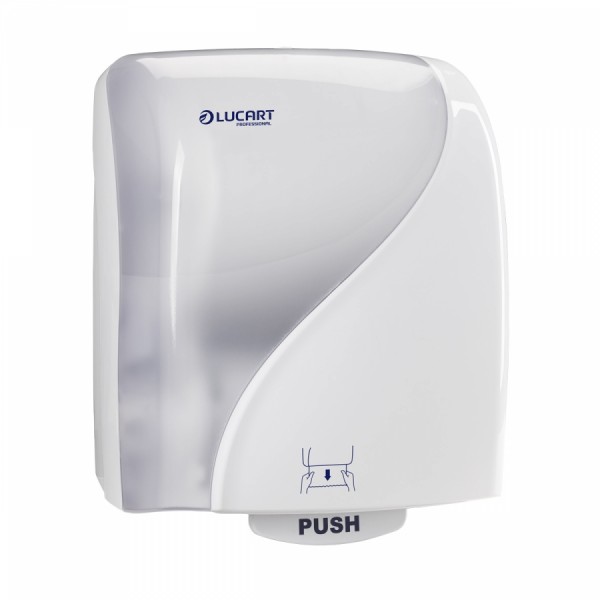 LUCART Identity Hands Autocut Handtuchrollenspender weiß