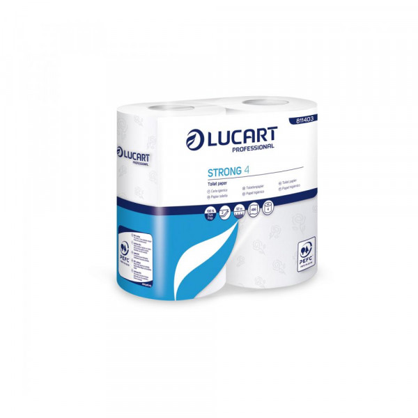 LUCART STRONG 4 Toilettenpapier, 2-lg., 496 Blatt, 56 Rll.