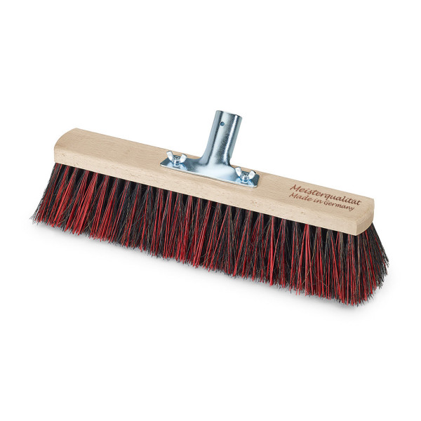 NÖLLE Saalbesen 80 cm, Arenga/Elaston, Meisterqualität (dichte Besteckung), Metallstielhalter Ø 28 m